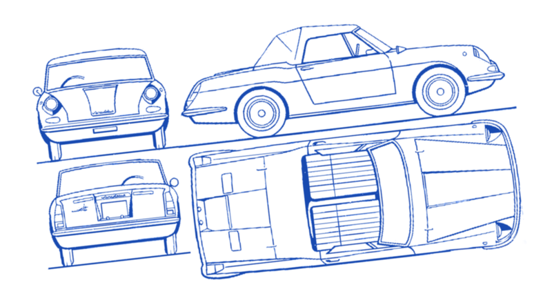 Illustration for article titled This Is A Real Car That Kept Its Engine in a Box in the Trunk